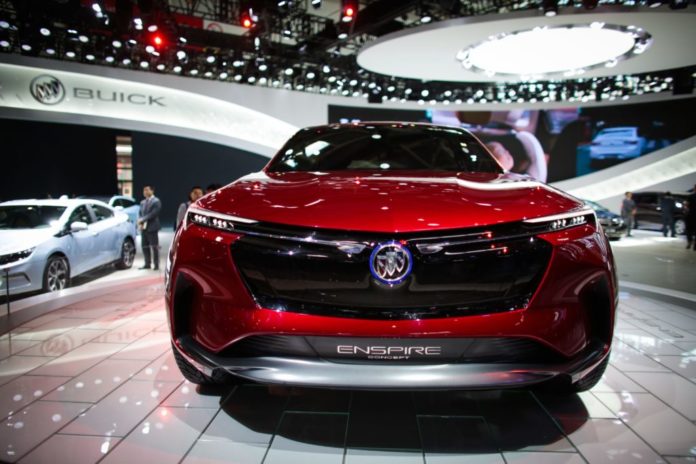 A Buick Enspire electric concept SUV of General Motors