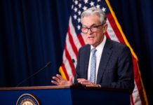 Federal Reserve Board Chairman Jerome Powell at a news conference in June 2022