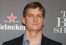 Michael Burry at "The Big Short" film premiere in 2015
