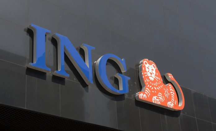 ING sign in Rotterdam, The Netherlands