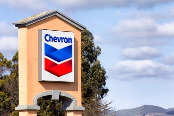 Chevon gas station sign