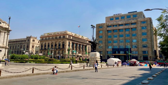 Postal Palace, Bank of Mexico, and Guardiola Buildings in Mexico