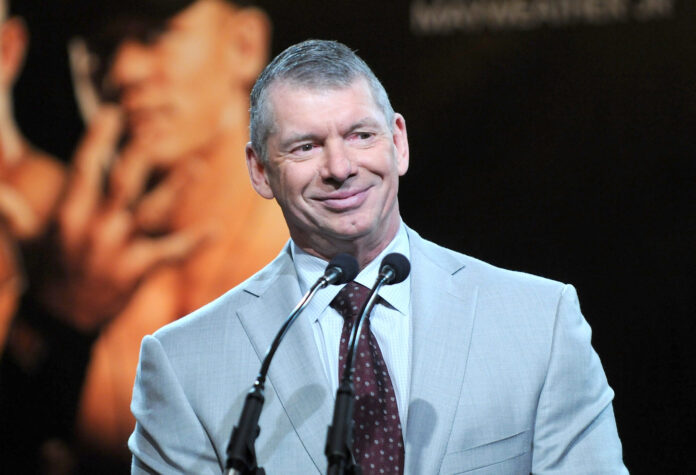 WWE Chairman Vince McMahon WrestleMania XXIV at a press conference in 2008.