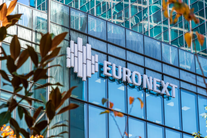 Euronext building in the business district of Paris La Dfense