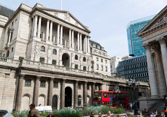 Bank of England in London, England